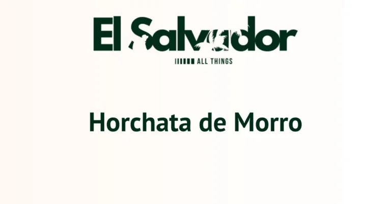 Horchata de Morro