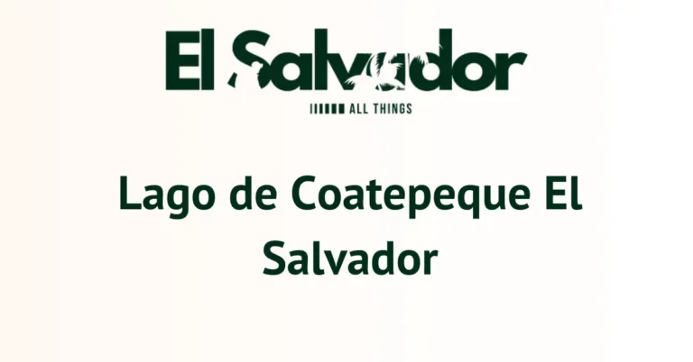 Lago de Coatepeque El Salvador