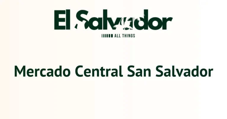 Mercado Central San Salvador
