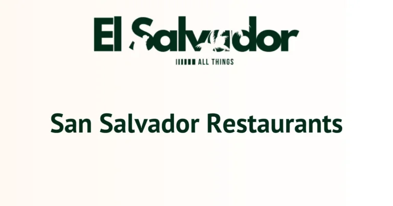 San Salvador Restaurants